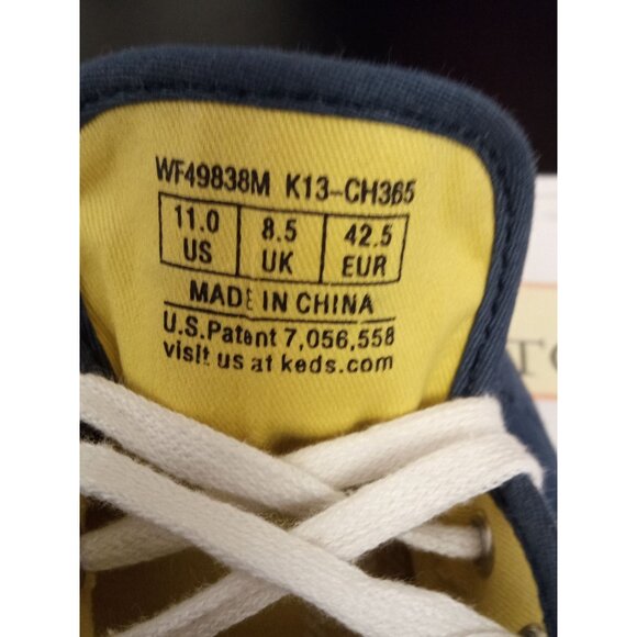 Keds Women's Blue Champion Mini Daisy Eyelet Lace-Up Shoes Size 11 - Picture 8 of 8